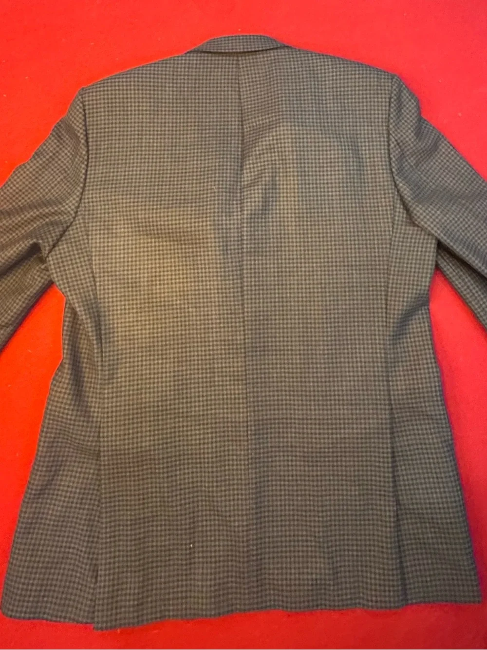 Vince Camuto 100% Wool Men's Two-Button Houndstooth Blazer - Gray 42L